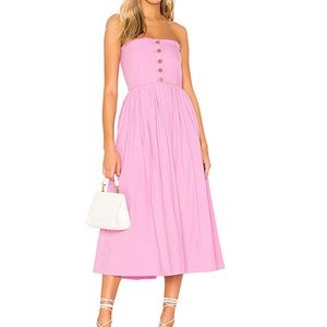 free people lilac pleated tube dress in purple